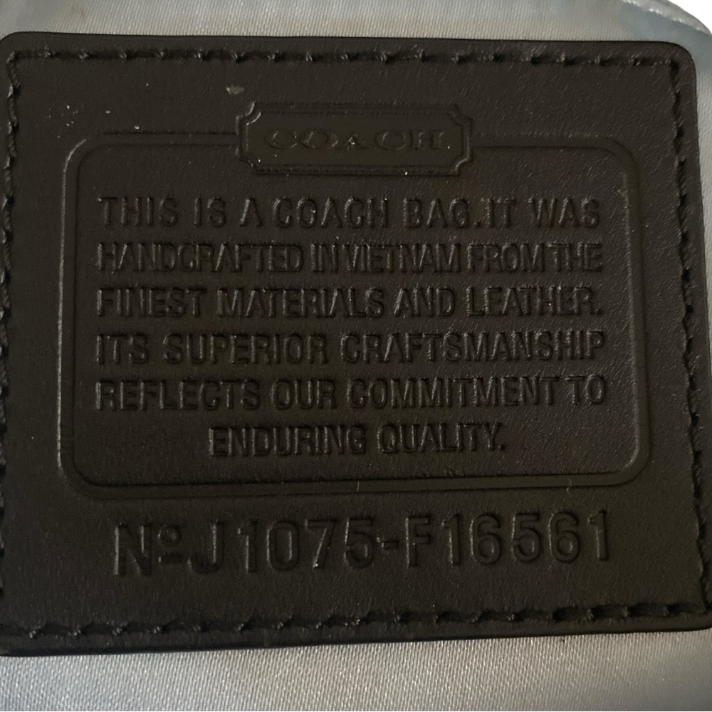 Coach signature c black and gray handbag - Picture 8 of 8